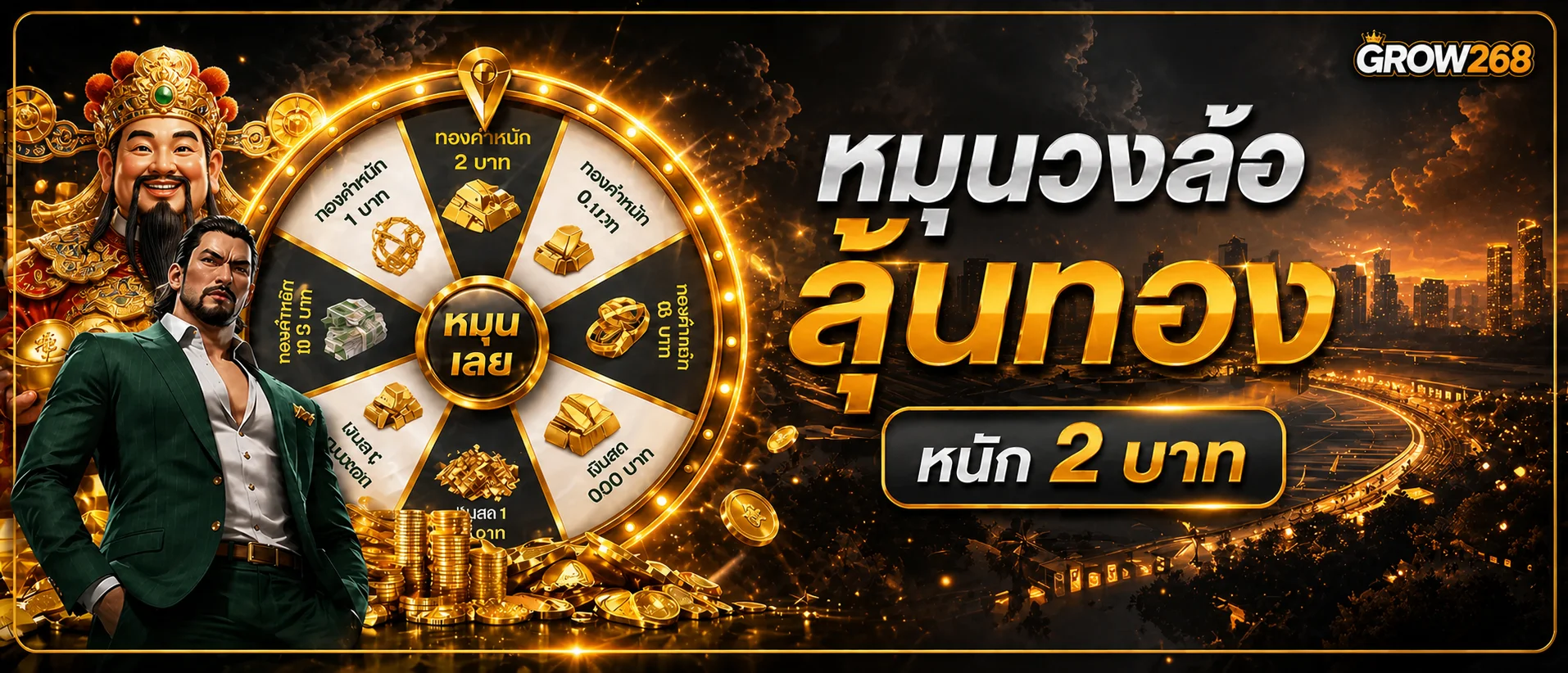 GROW268 เว็บตรง สล็อต คาสิโน วอเลท 24 ชม.